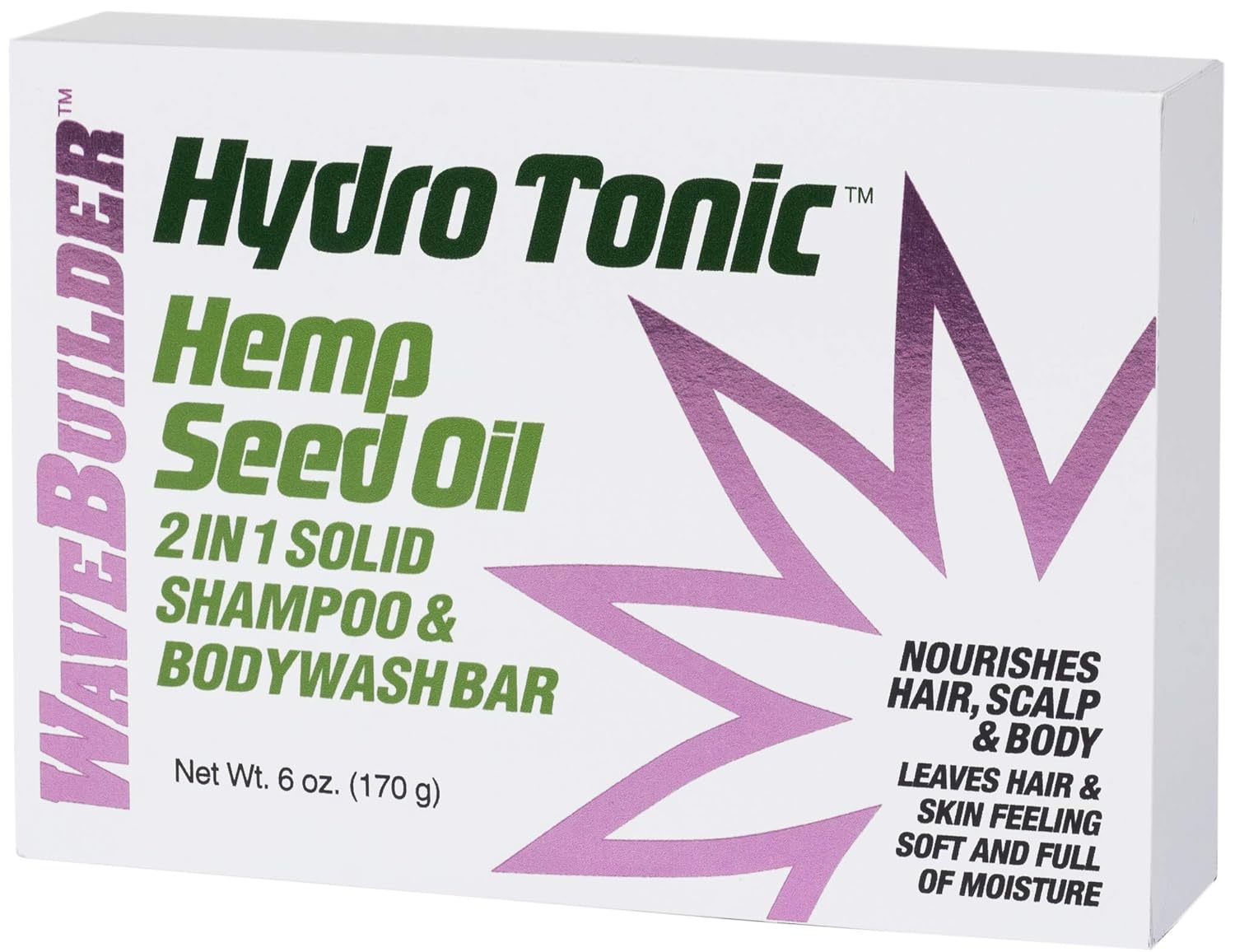 WaveBuilder Hydrotonic Hemp Seed Oil 2 IN 1 Bar, 6oz